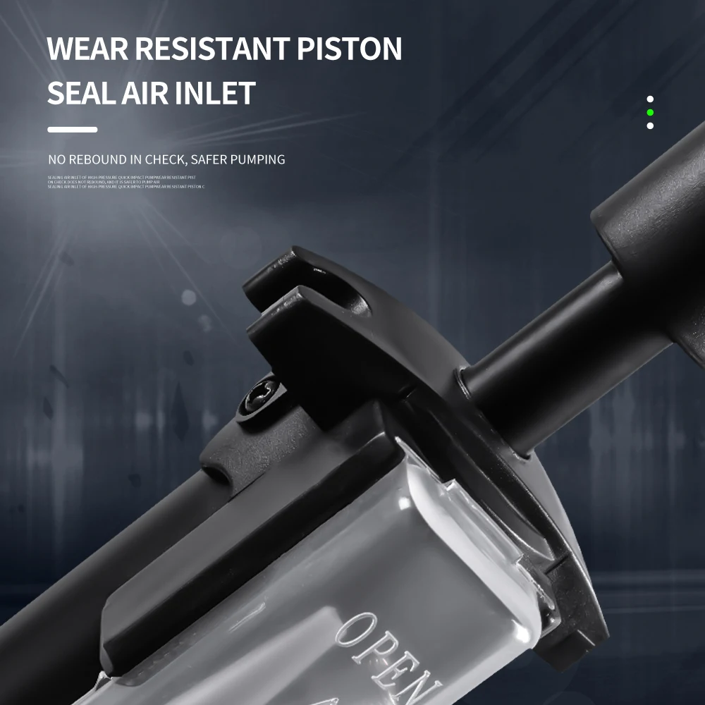 Bike foot pump multifunction mtb pressure gauge pump bicycle air pump with adapter valve