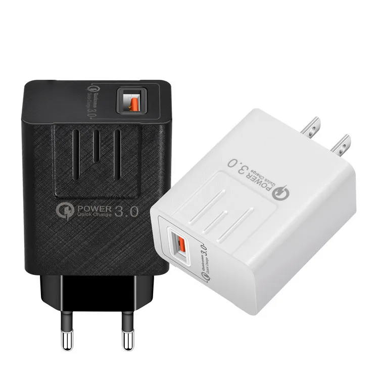 
US standard qc3 0 fast charge charger European standard mobile phone charger 5V/9V/12V smart qc3.0 travel charger 