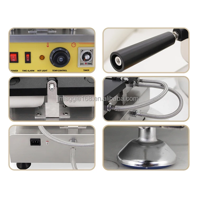 110V/220V 1.56 KW  Fish Egg Waffle Biscuit Cone Commercial taiyaki machine ice cream waffle cone machine with CE