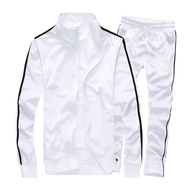 Wholesale Unisex Casual Winter Active wear Full Zip Warm Tracksuits For Men Factory 2 Pieces Custom Casual Jogging Tracksuit Set