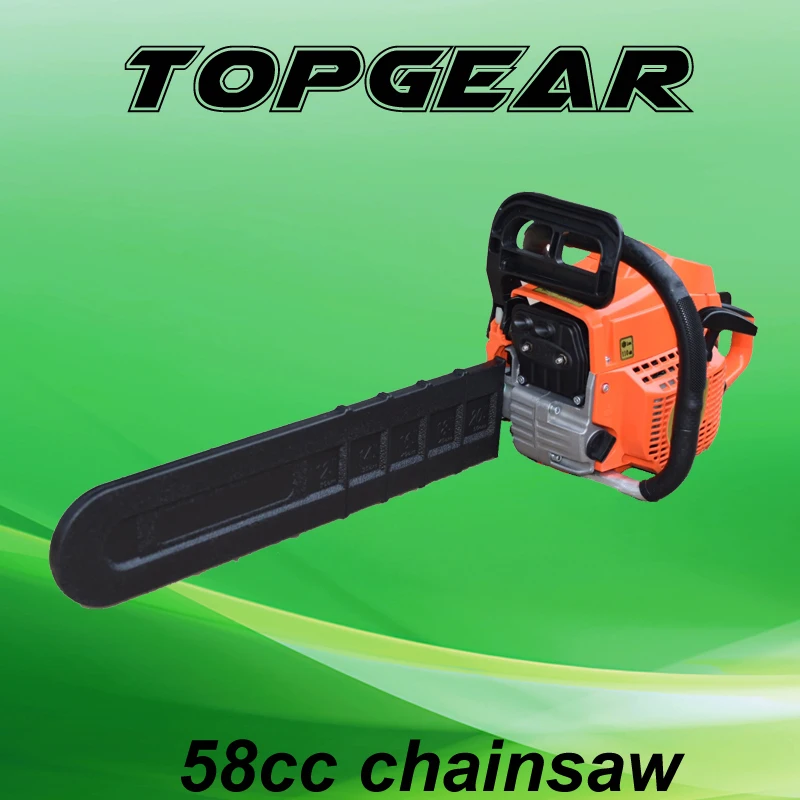 China Topgear brand 52cc cs5200 chainsaw with 18 inch bar and chain