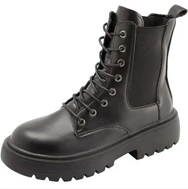 HANO New Summer Spring Fashion Footwear Ladies Girls PU Shoes Bottes Flats Women Platform Hiking Boots
