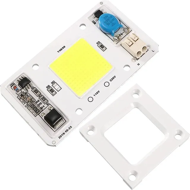 Free Soldering 20W 30W 50W LED COB Chip Module AC 110V 220V Smart IC Driverless High Power DOB COB LED Chip for LED Floodlight