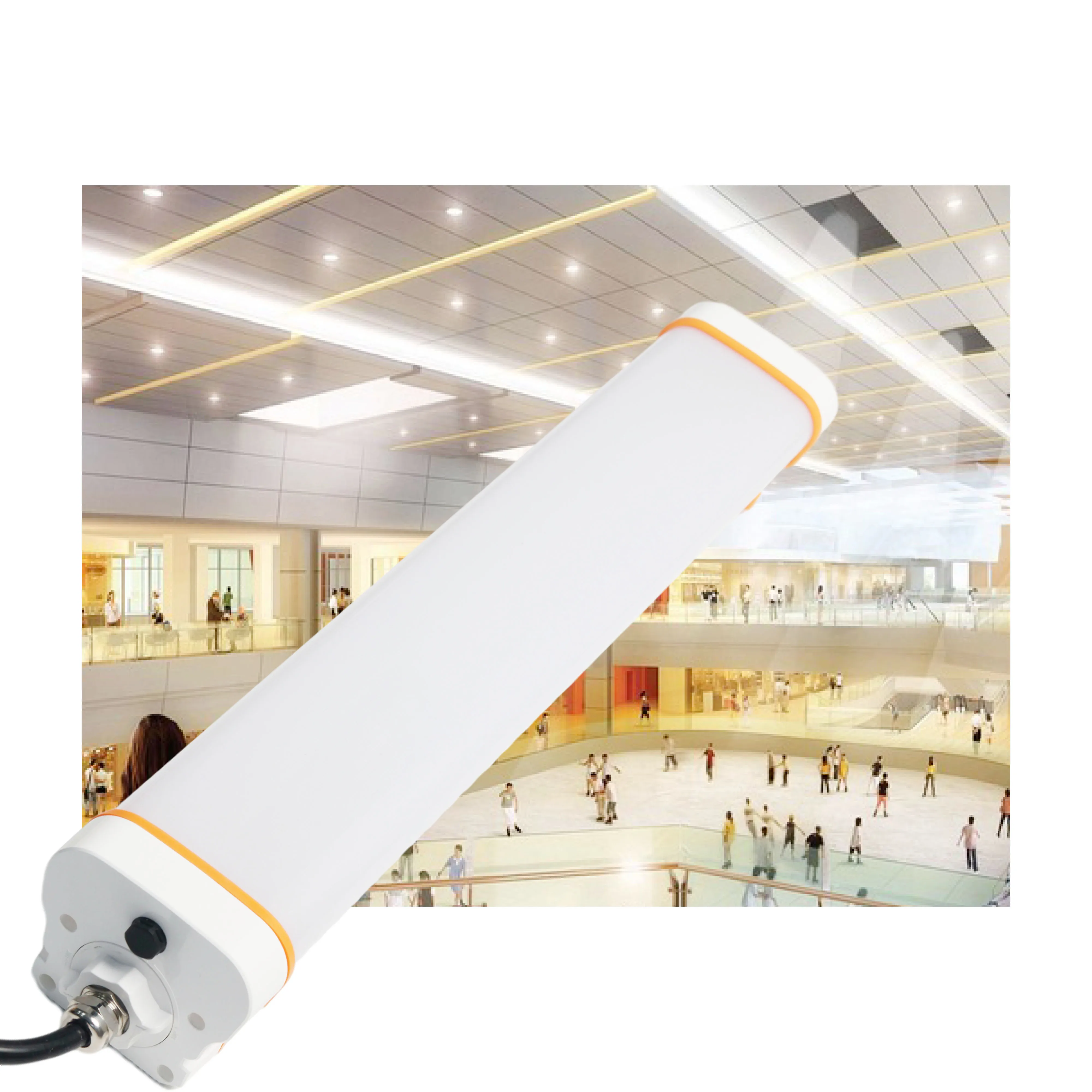 Waterproof Dustproof Explosion Proof Garage Lighting Led Triproof Linear Light For Warehouse Airport Supermarket Indoor Outdoor