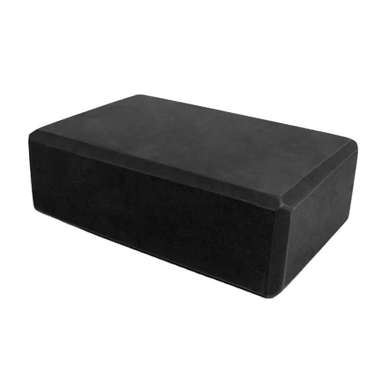 2020 High Density Factory Price Eco-Friendly Gym Fitness Sport Eva Foam Black Yoga Block