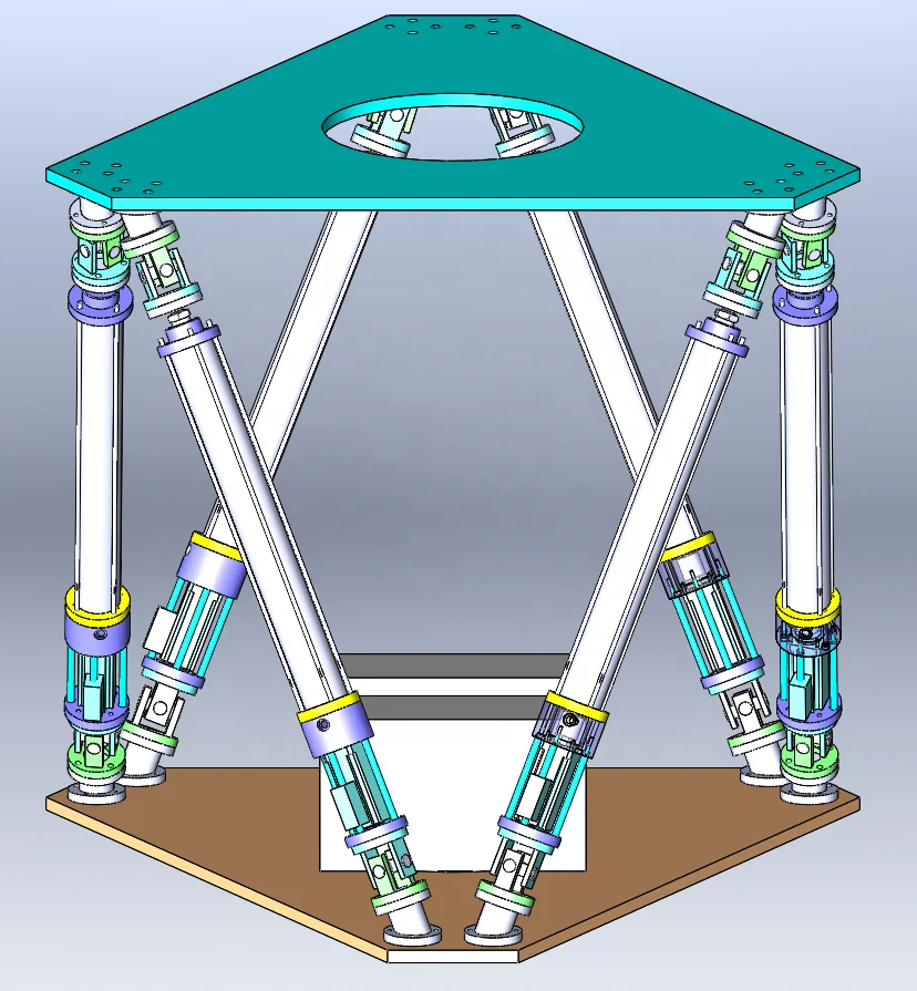 
Electric Cylinder Actuators for X-Plane Flight Simulator 6 DOF Hexapod Motion Platform 