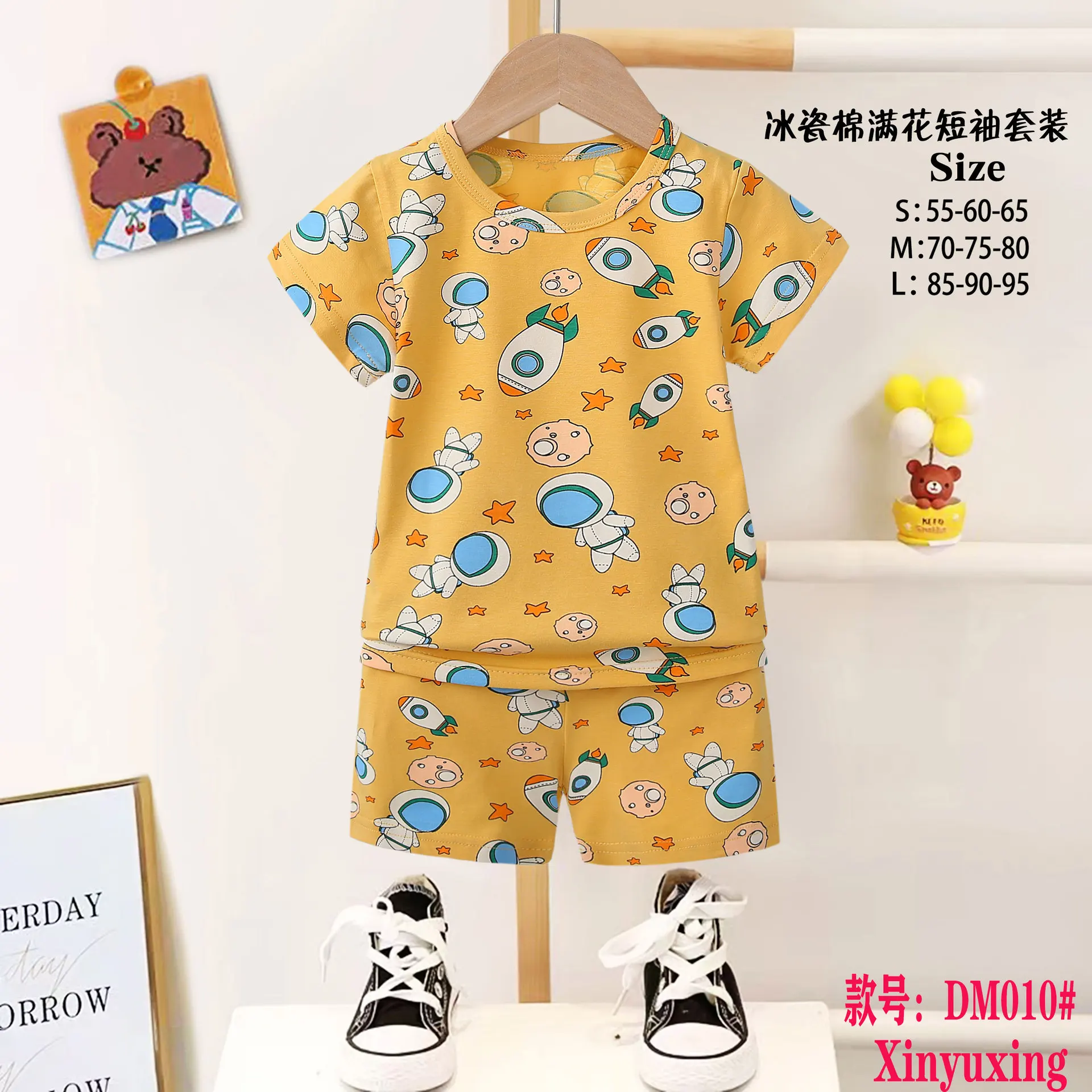 Pajamas 3-8 Years Old Children Pajamas Boys And Girls Kids Pyjamas 100% Cotton Baby Pajamas Set Wholesale