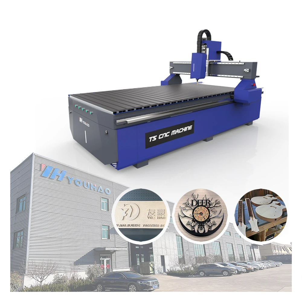 YOUHAOCNC Hot Sale CNC 1325  3axis 4 Axis Carving Engraving Wood CNC Router Machine With CE Good Price