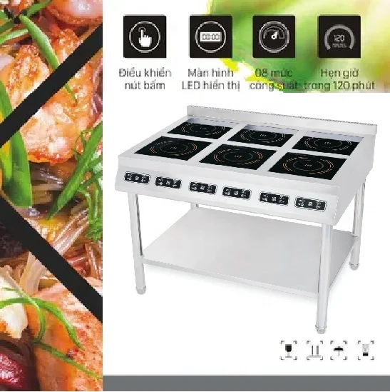 Commercial Induction Cooker With Cabinet Freestanding Hotel Kitchen Equipment Electric Induction Cooker