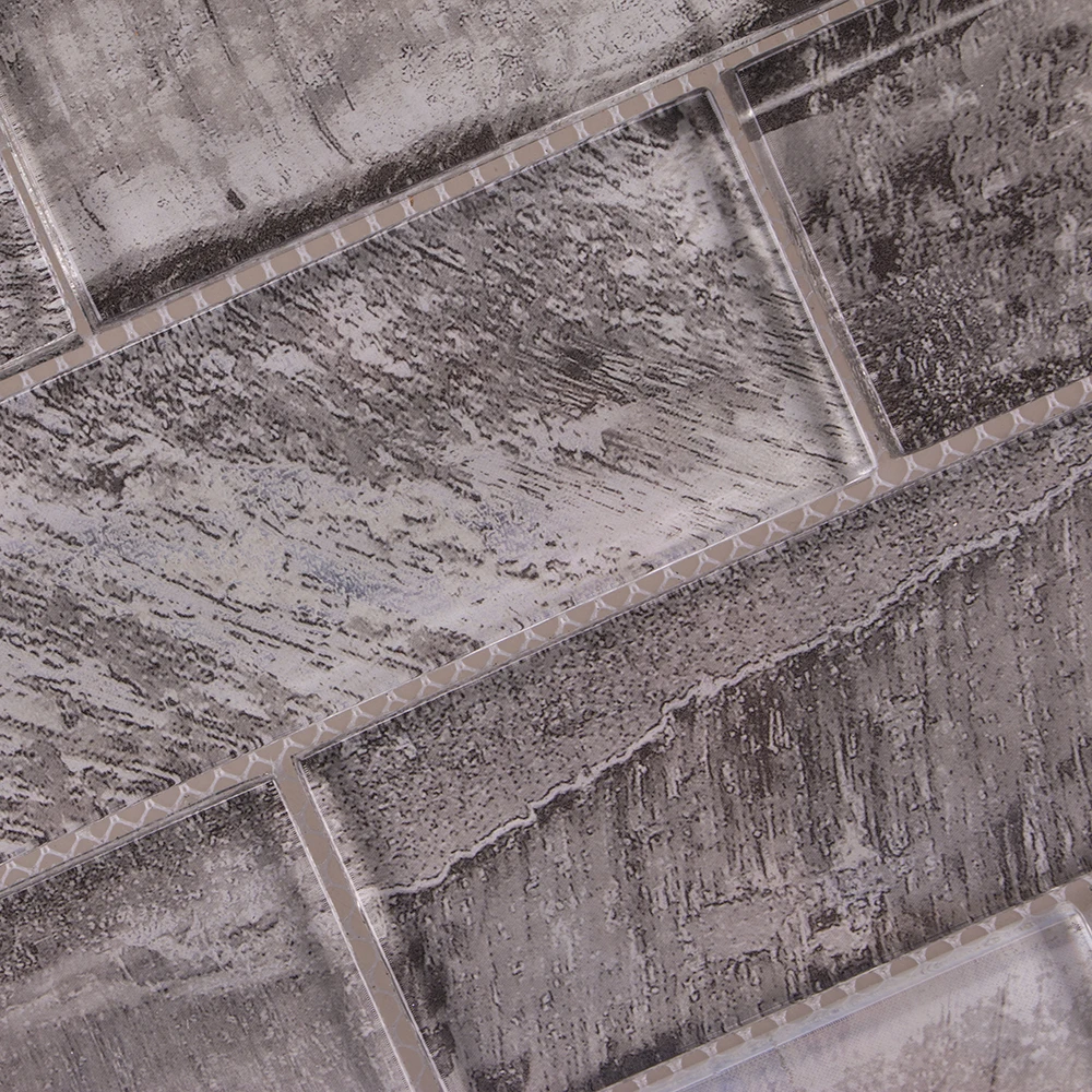 Latest design carrelage mosaique 48x148 mm laminated brown glass shower wall subway tiles