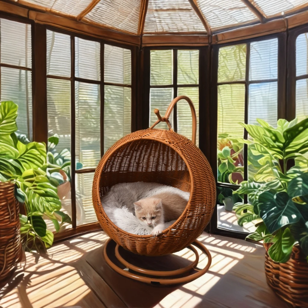 Высококачественные экологически чистые современные кровати для кошек и домашних животных, теплые, ручная работа, ротанговая подвесная кровать, прочная удобная домашняя мебель, оптовая продажа