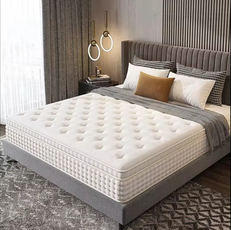 Wholesalers Soft Queen Size Twin Borders Fabric Bedroom Sleep Hotel Mattress Factory Compressed king Spring Mattresses in a Box