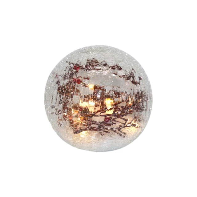 Круглые блестящие настольные украшения со стеклянным шариком 4,6 дюйма