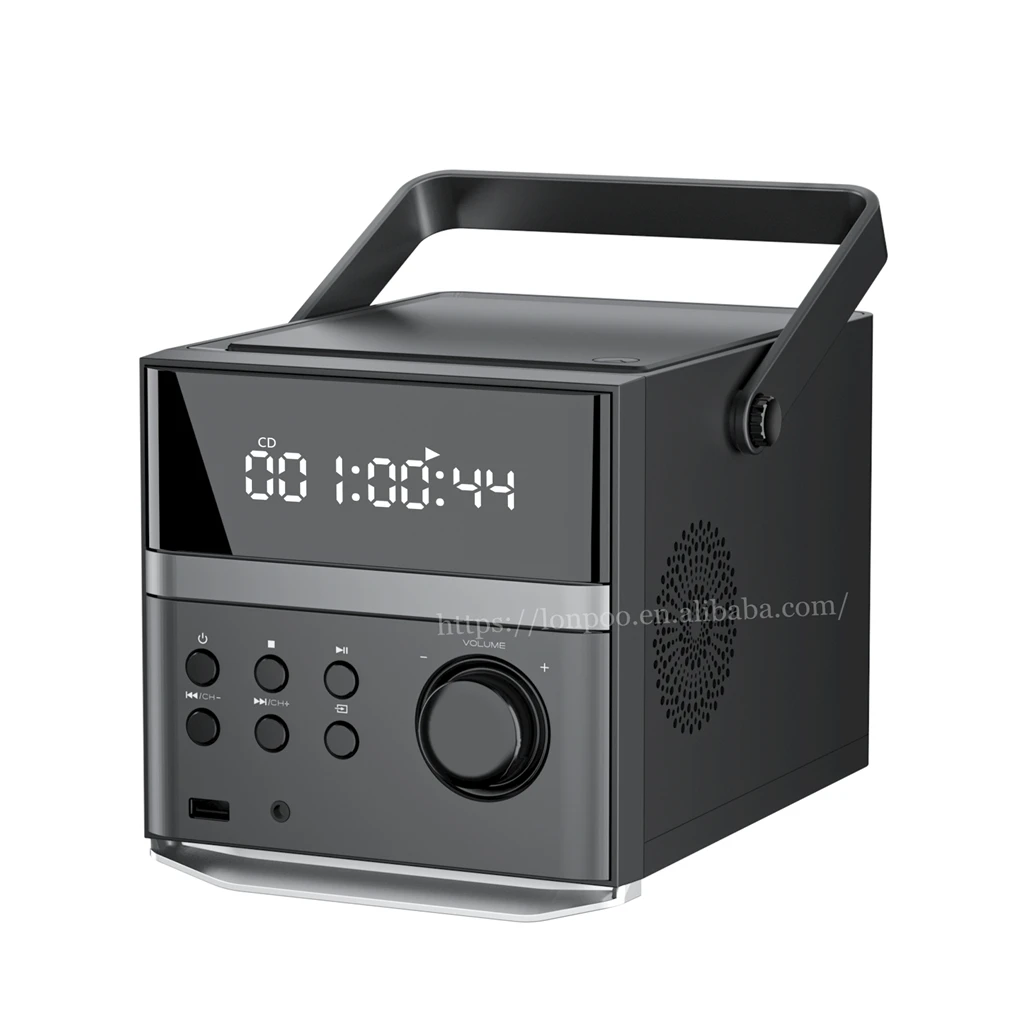 FM radio portable cd player with speaker