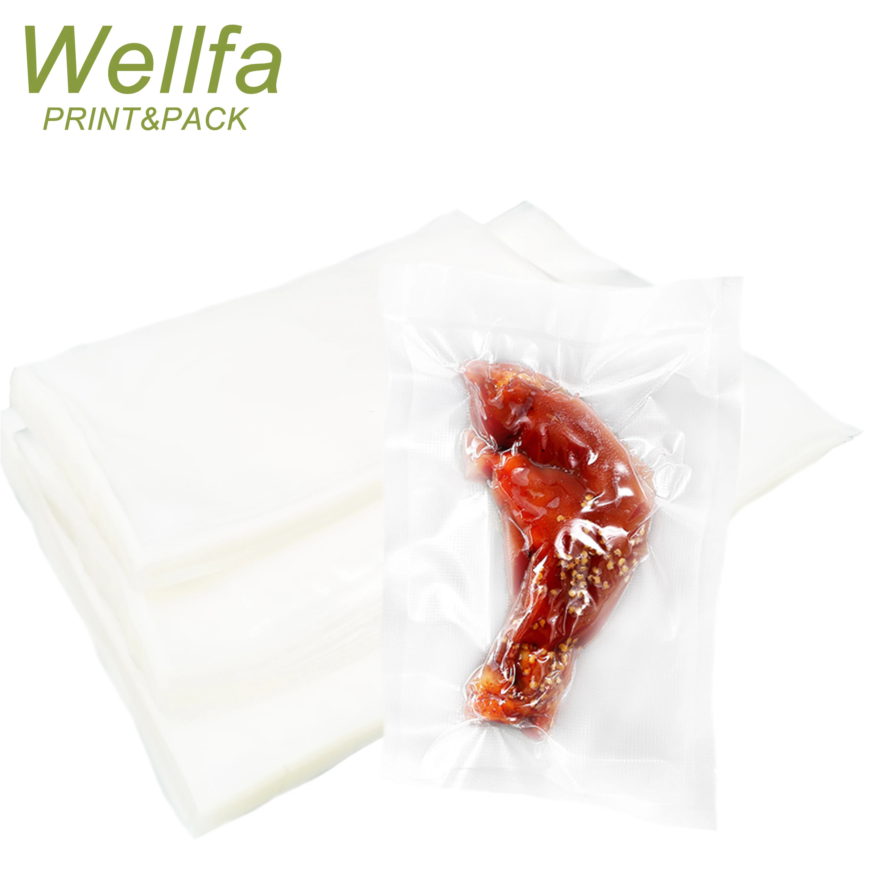 Manufacturer Custom Plastic High Barrier EVOH Nylon Co-extrusion Film Food Meat Storage Vacuum Seal Bag Rolls Vacuum Packaging