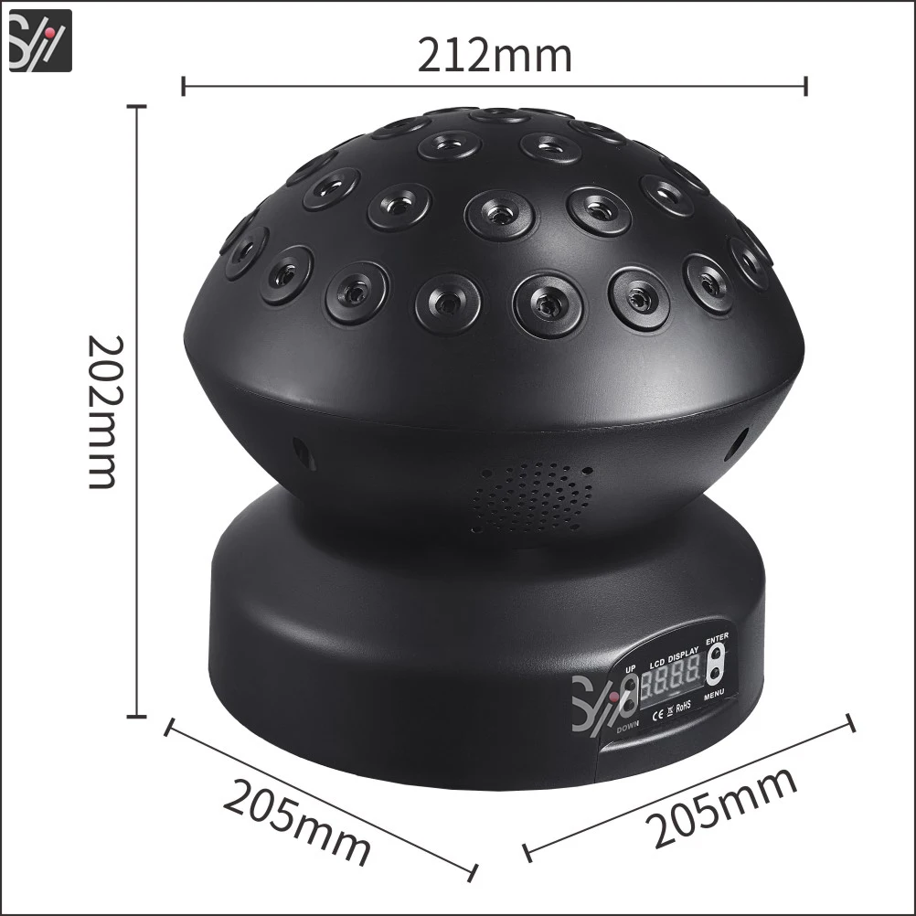 37 Eyes RGB Full color Laser Light DMX512 Stage Light for Home Party Dance Moving Head Projector