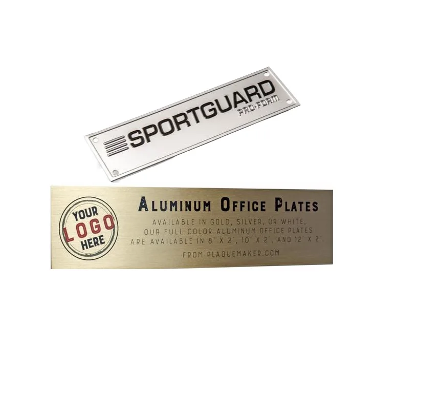 Custom wholesale Logo Etching OEM Customized Stainless Steel Aluminium Metal Nameplate