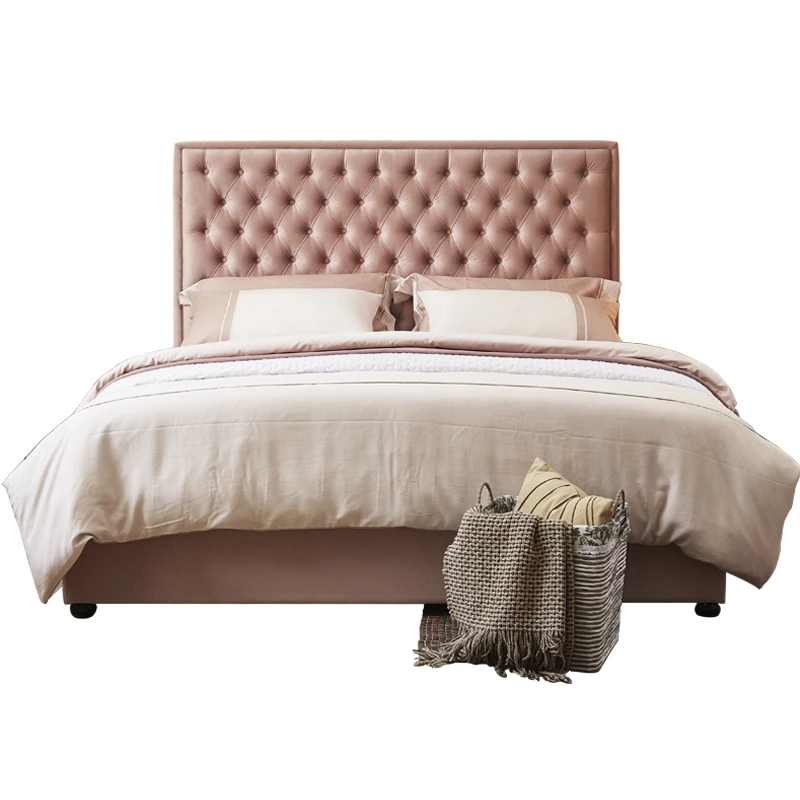 Headboard Solid Wood Pink Queen Princess Bed King Size Bed