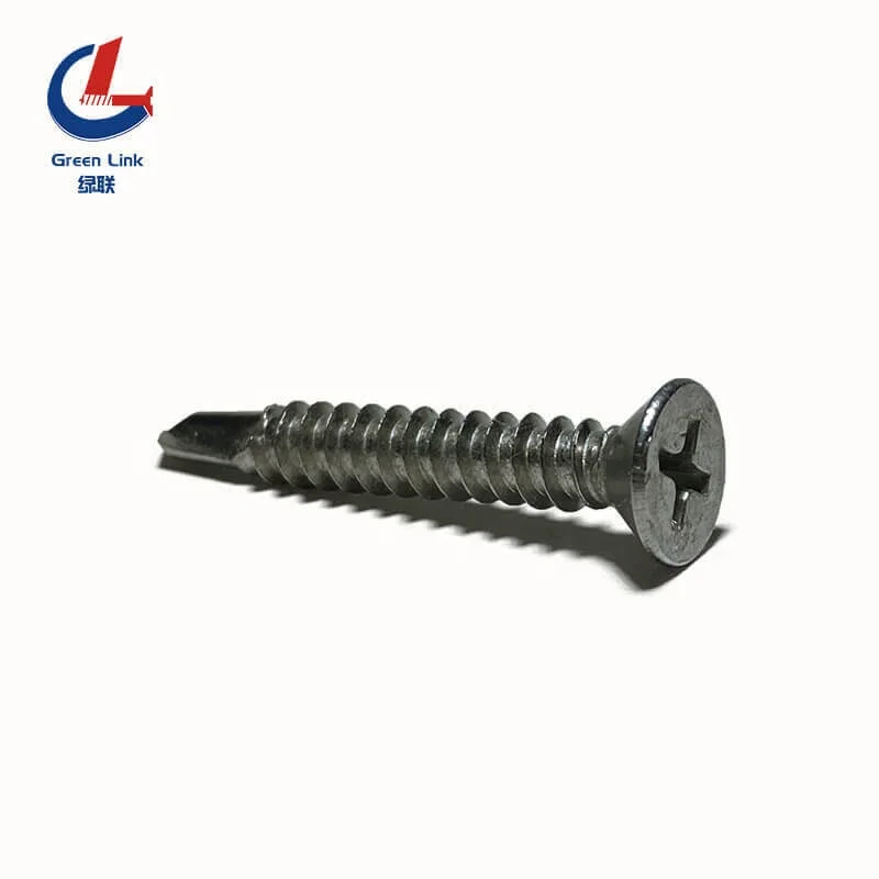 SS304 SS316 Phillips Countersunk Head Screw Self-drilling Stainless Steel CSK Head Self Drilling Screws