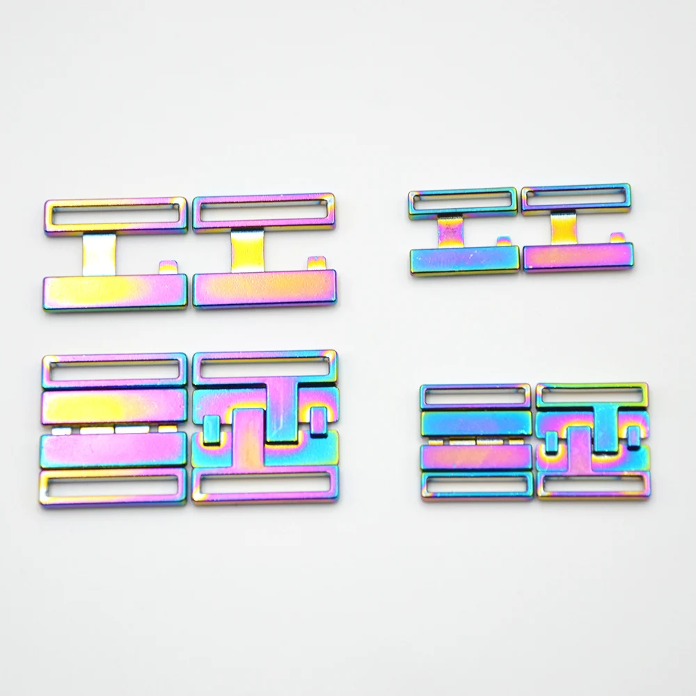 Customized Rustless Metal buckle Bikini connector Swimwear closure clasp