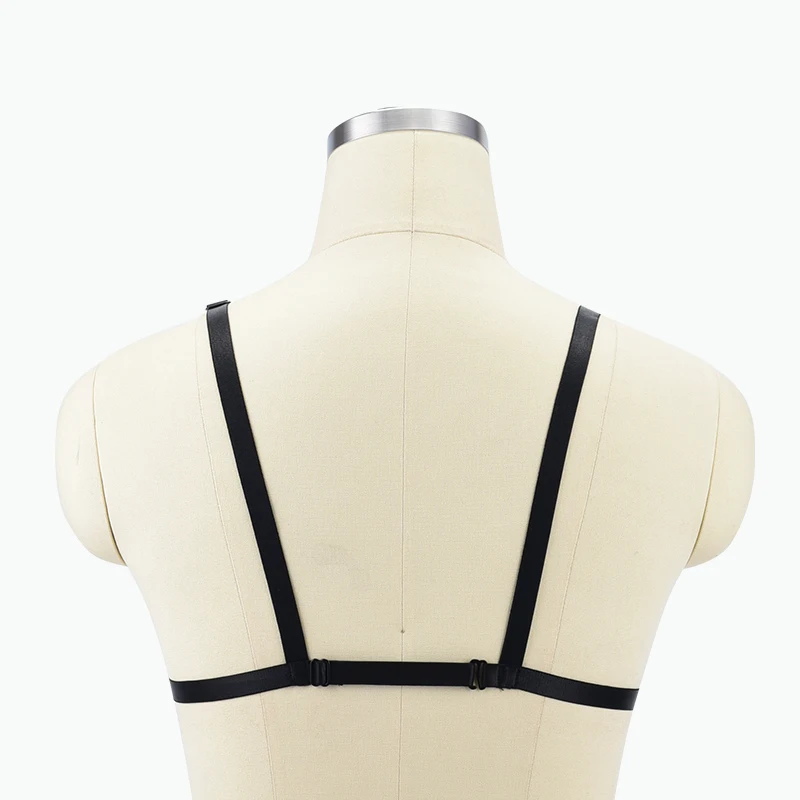 Women Goth  Harness Sexy Lingerie Top Gothic Cage Fetish Bra Clothes For Rave Bondage Dress Harajuku Body Harness