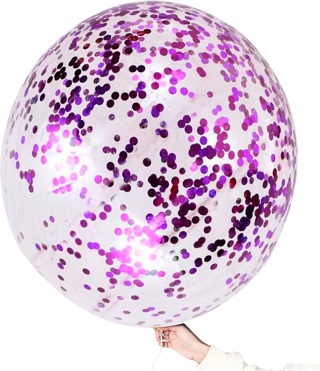 36 Inch Jumbo Confetti Balloons Round Latex Balloons Giant Confetti Balloons for Birthday Wedding Baby Shower Party Decor