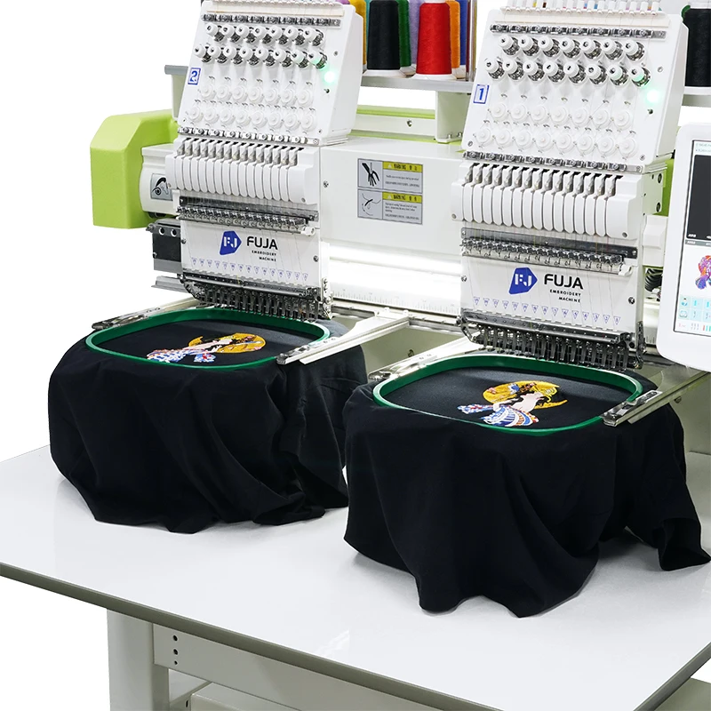 FUJA pro maker 2 head 12 needle Embroidery Machine