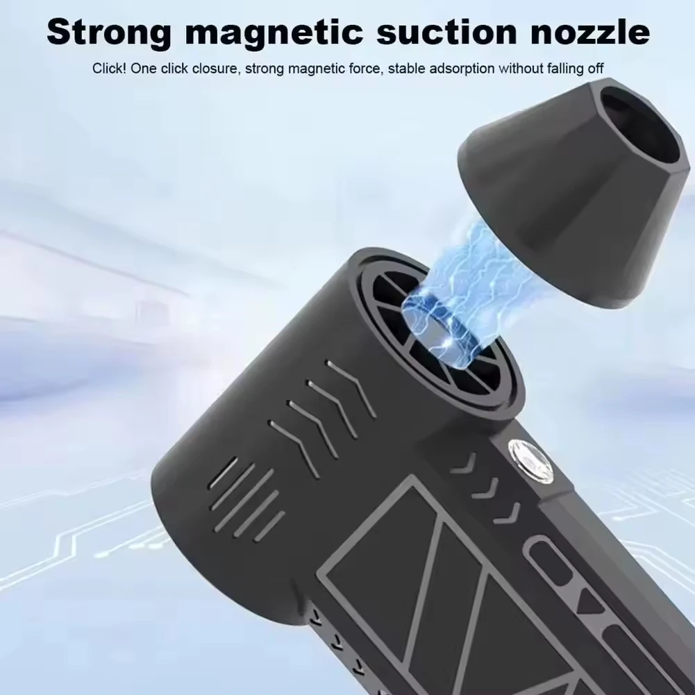 130000 RPM Violent Fan Speed Turbo Fan Handheld Brushless High Speed Motor Fan Dust Blower