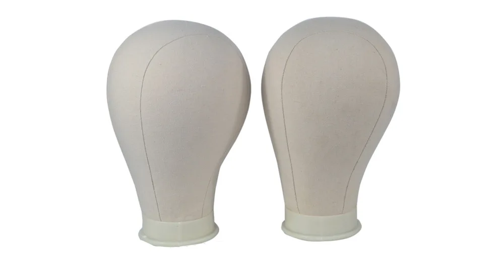 Canvas head mannequin for wigs make Female makeup jewelry display wig mannequin heads for wigs