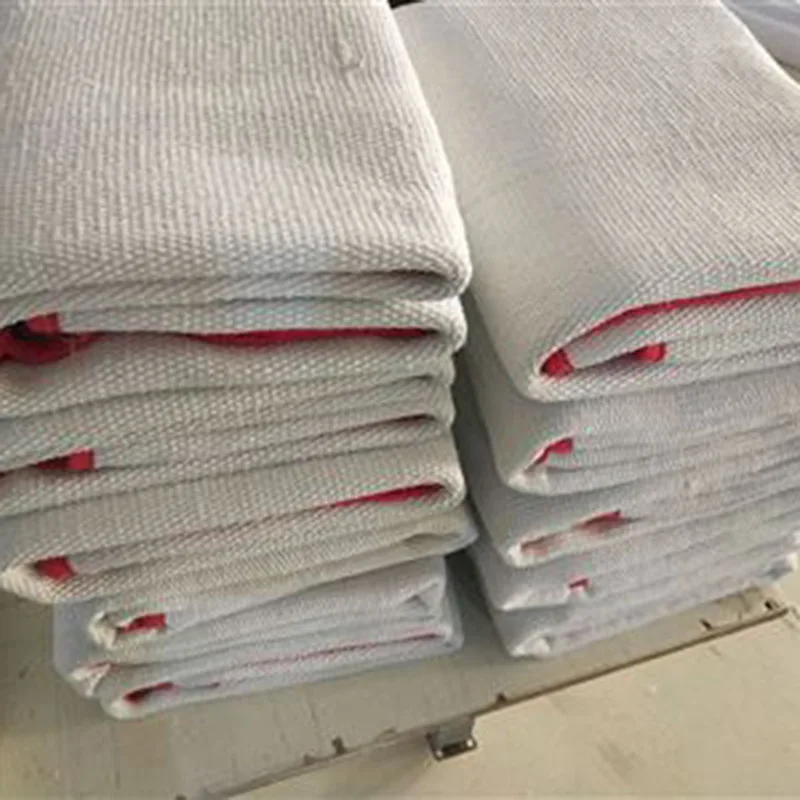 Customizable Dust-Free Asbestos Cloth Fireproof Insulating Ceramic Fiber Woven Blanket Rope Belt Blanket Fireproofing Materials