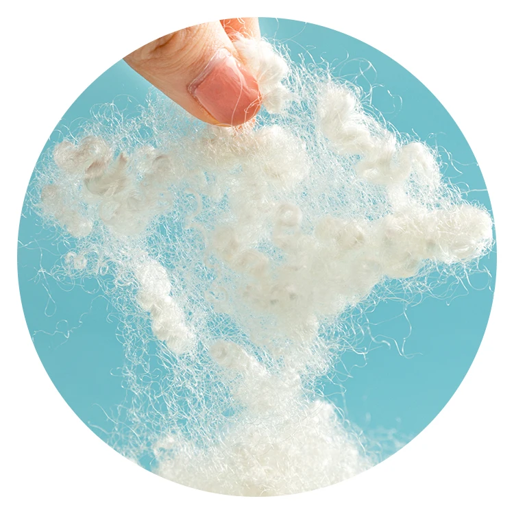 Virgin 15D*64MM HCS polyester staple fiber for filling