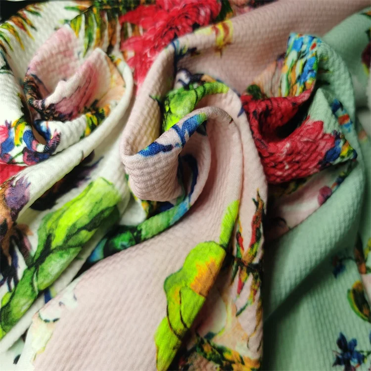 Несколько цветочных рисунков на заказ, печать на белом флисе, полиэфирная ткань, печать, трикотажная ткань