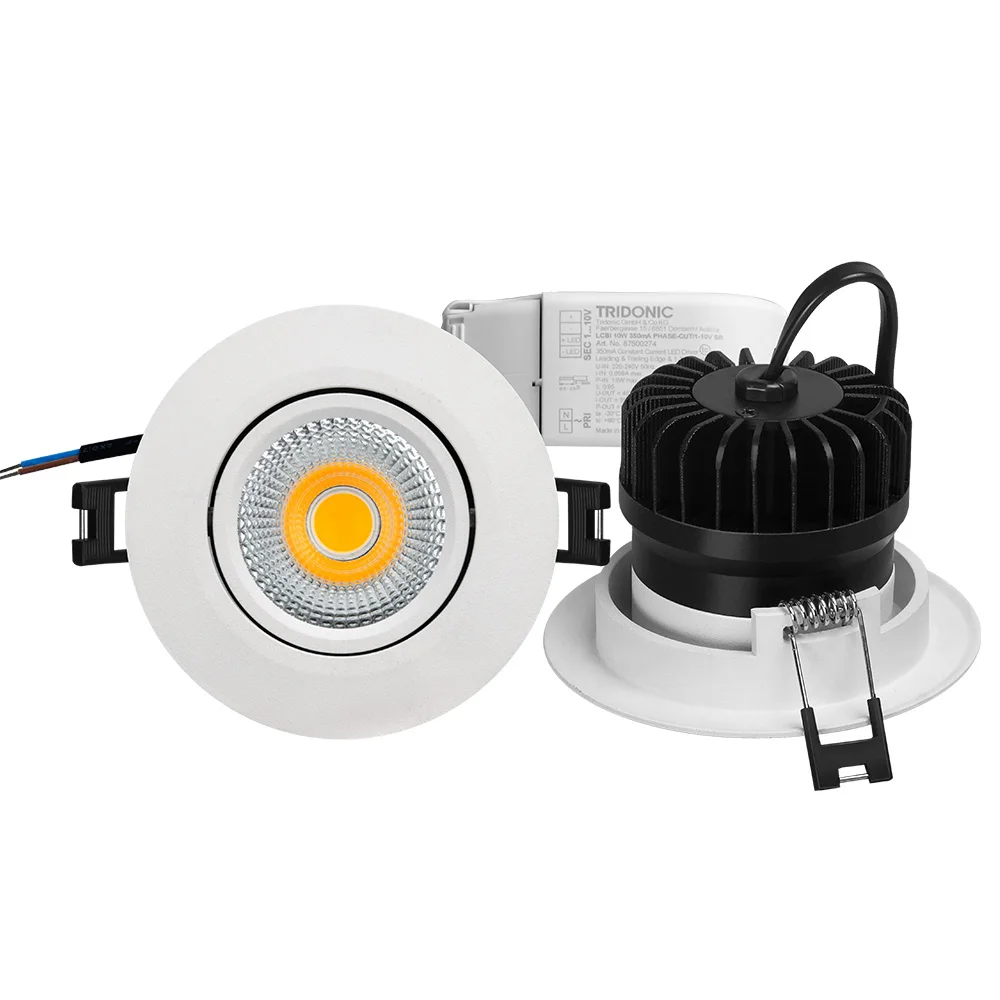  8w CRI90 recessed rotatable LED spotlight for shops