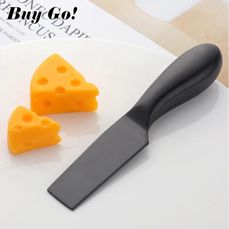4 Pieces Cheese Cutter Color Plated Stainless Steel Cheese Shaver Fork Spreaders Cheese Knife Set