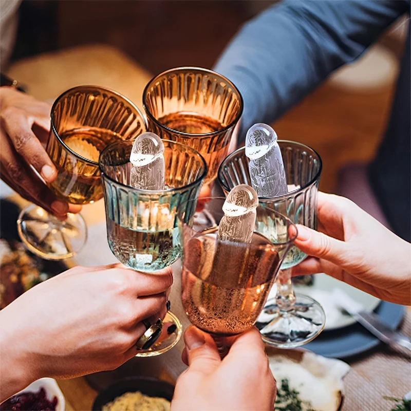 Interesting 3D Silicone Prank Ice Cube Mold Tray for Ice Chilling Whiskey Cocktails Penis Funny Ice Cube Tray