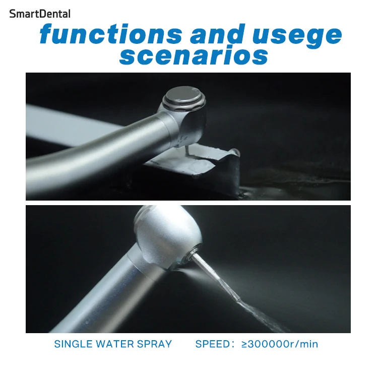 Push button surgical handpiece dental fast handpiece single spray water 4 hole dental high speed handpiece