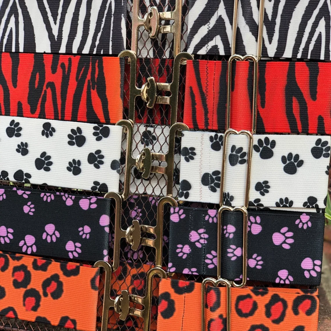 2 INCH Printing Stylish Elastic Equestrian Belts Customization Low Moq Snaffle Bit Buckle Surcingle