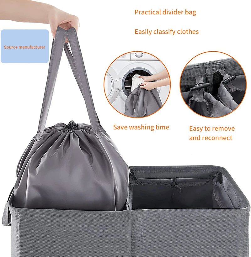 Trending New Arrival Laundry storage dust bag basket box canvas custom logo bag