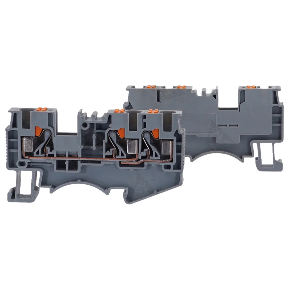 1PCS DEGSON D-DS4-TW-01P-11-00ZH DS4-TW-PE-01P-1C-00AH SPRING Type DIN RAIL TERMINAL BLOCKS PHOENIX CONNECTOR PT4-TWIN 800V 32A