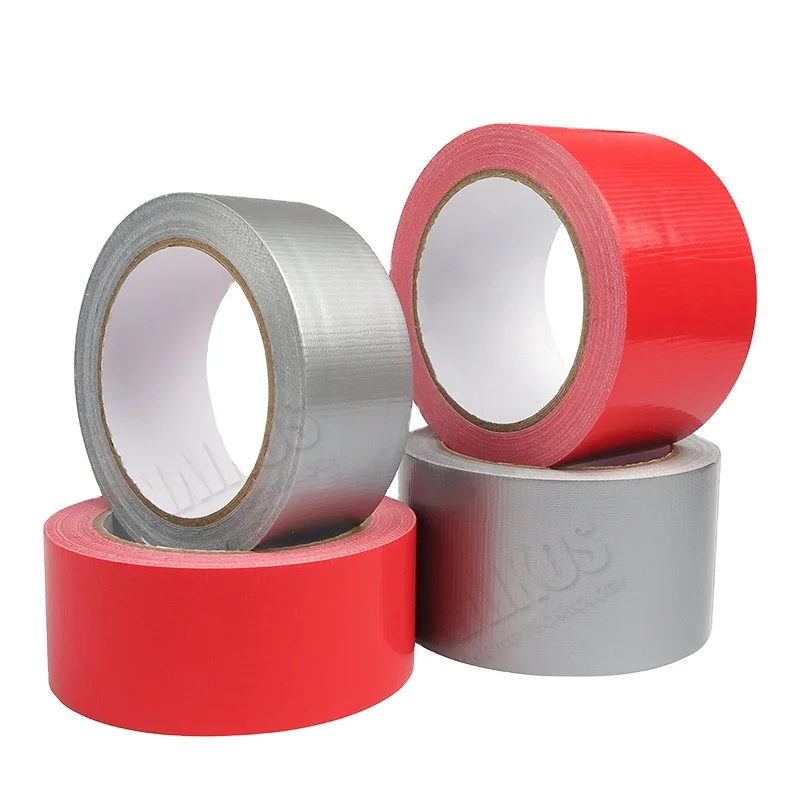 Heavy Duty Waterproof Branded Strong Adhesive Silver Fabric Floor Cloth Duct Tape
