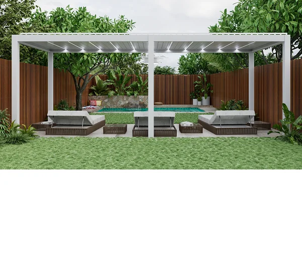 Remote Control Aluminium Pergola Waterproof Garden Pergola Adjustable Louvered Pergola Aluminium Outdoor