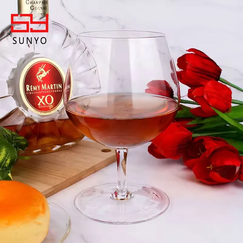 Wholesale Cool Cute Crystal Clear Mexican Tequila Whiskey Cognac Snifter Brandy Bullet Glass