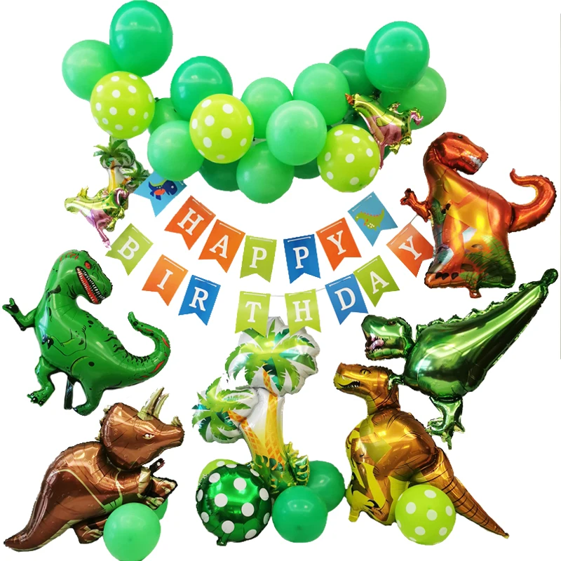 CRD party wall decorations  dinosaur Party  balloons Set  for kids Birthday Party safari theme baby shower