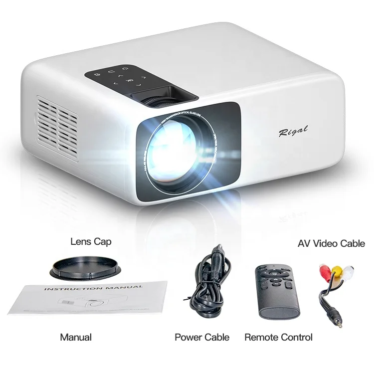 Newest Rigal RD881 WiFi Mini Smart Projector Portable Projacter Phone FHD 1080P for Office Home