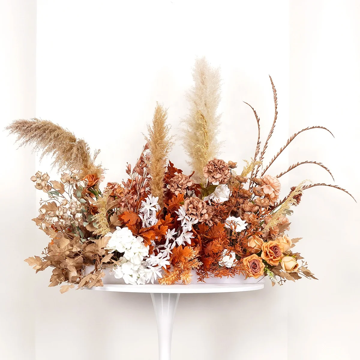 New Autumn Colored Artificial Flower Simulation Wedding Hotel Event Showcase Exhibition Hall Scenery Decoration Finished Product