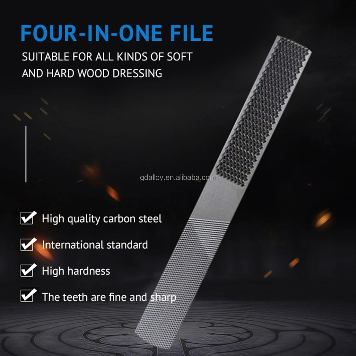 Good Quality 4 in 1 Carpenter Grinding Hand Tools Carbon Steel File for Woodworking