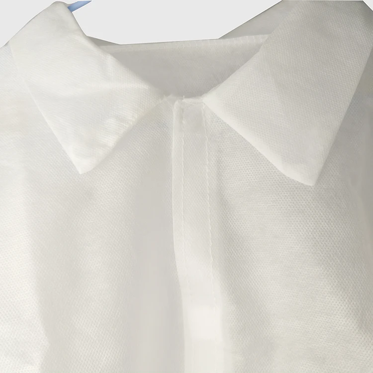 ppe Hot sale High Quality Disposable PP plastic Nonwoven Lab Coat