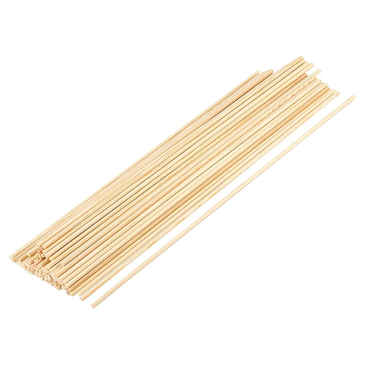 Natural round roasted potatoes ball stir cheap craft  sticks wholesale one - time round raw wooden lollipop sticks bulk