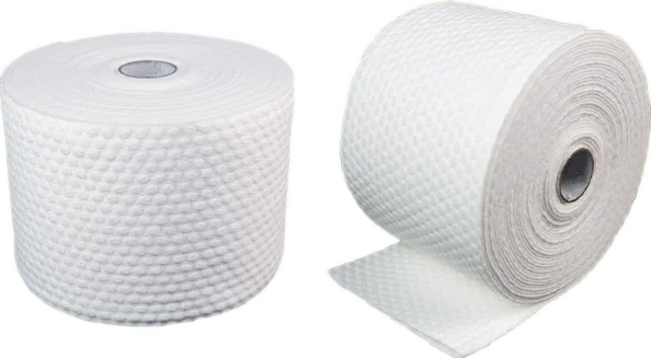 China Factory Zero Addition Roll Cloth Towel Super Soft Fabric Rolls for Wet Napkin Machine With 16m Each