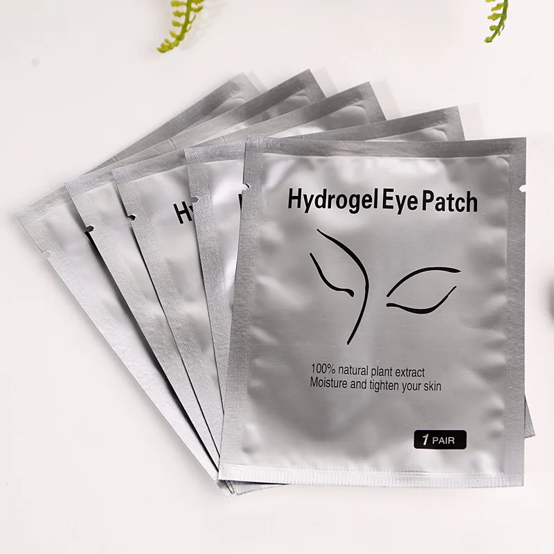 Natural plant extract moisturising eyelash extension lint free under eye pads hydrogel eye patch